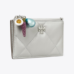 Kira Diamond Quilt Charm Zip Card Case
