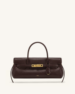 Yara Small Top Handle Shoulder Bag - Deep Coffee