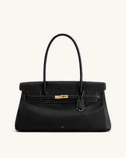 Yara Large Shoulder Bag - Black