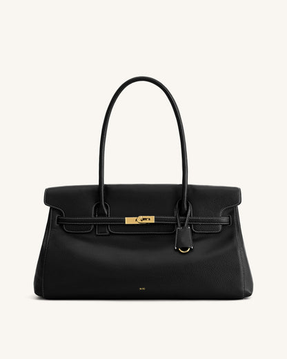 Yara Large Shoulder Bag - Black