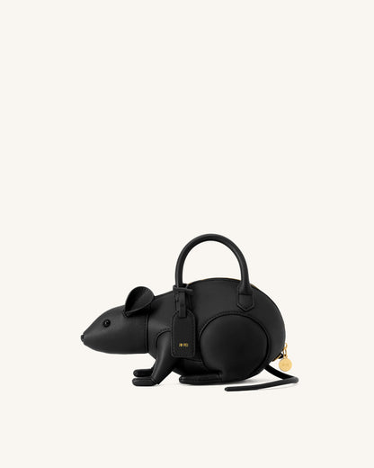 Mia Mouse Top Handle Bag - Black
