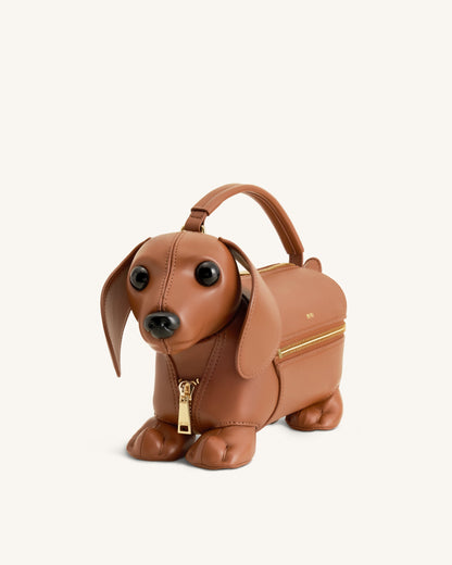 Emilia Dog-Shaped Bag - Brown