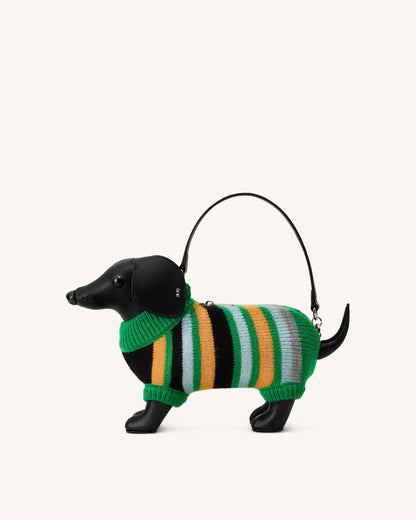 Addison Dachshund Handbag - Black