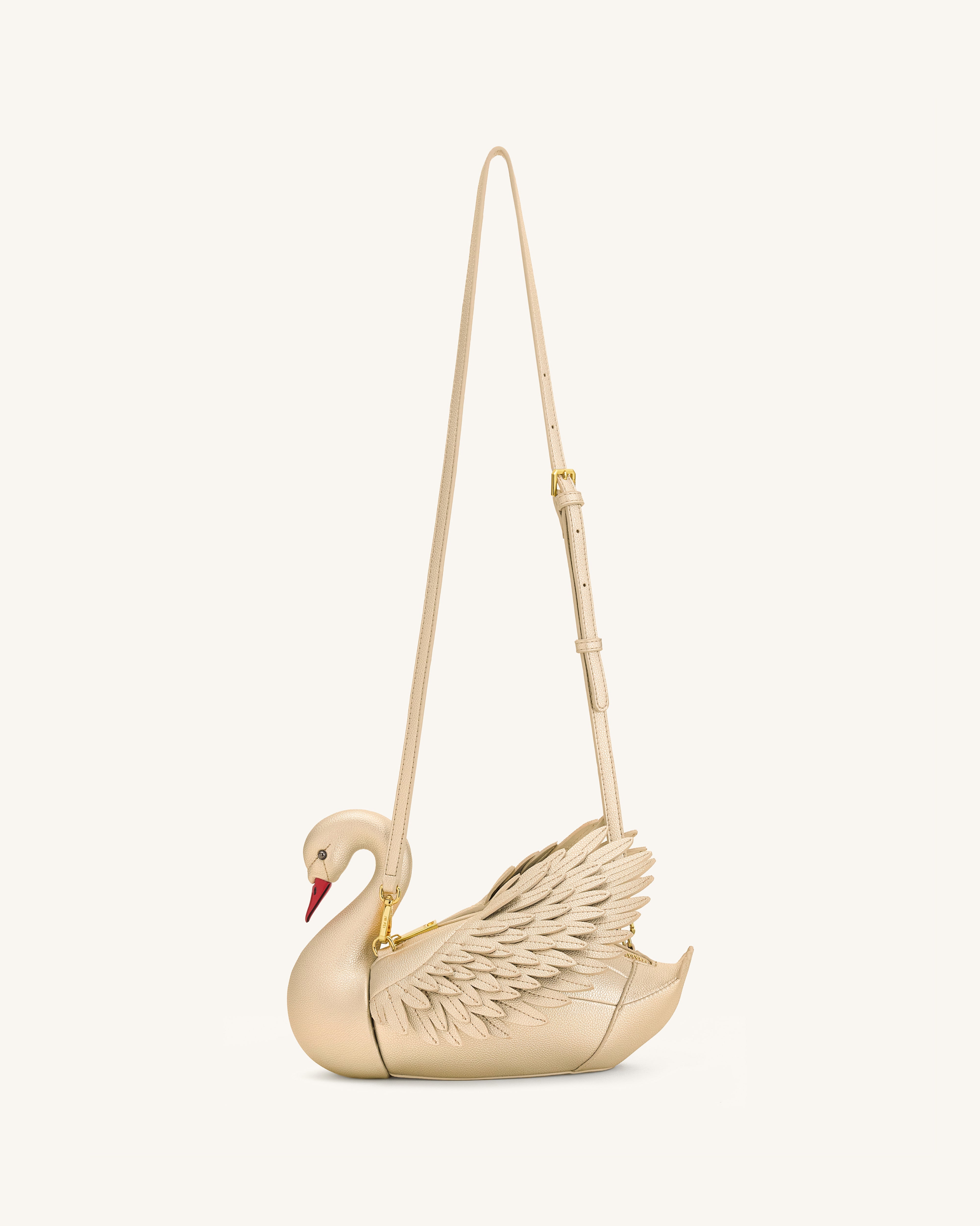 Alani Swan Shaped Crossbody Bag - Gold
