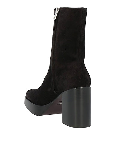 Amiri Black Suede Platform Ankle Boots