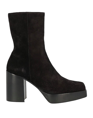 Amiri Black Suede Platform Ankle Boots