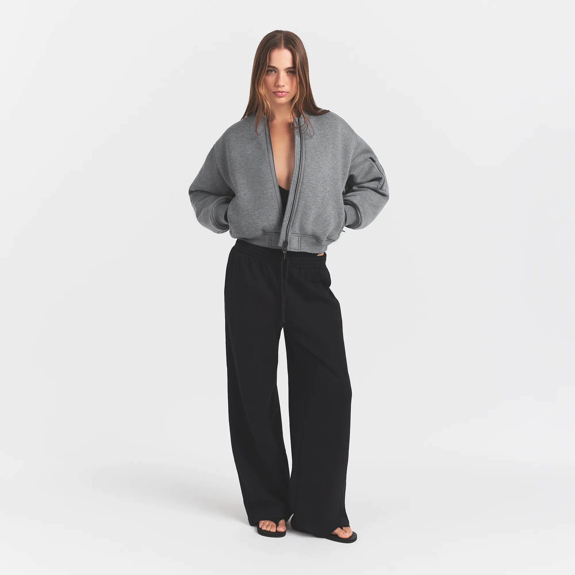 Neoprene Outerwear Reversible Bomber Jacket