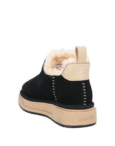 Amiri Black Suede and Fleece-Lined Slip-On Sneakers