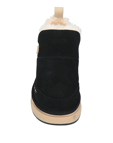 Amiri Black Suede and Fleece-Lined Slip-On Sneakers