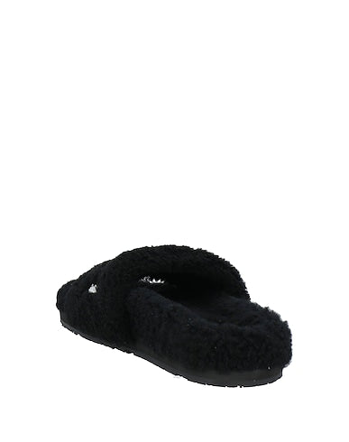 Amiri Black Fleece Slide Sandals