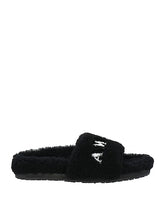 Amiri Black Fleece Slide Sandals