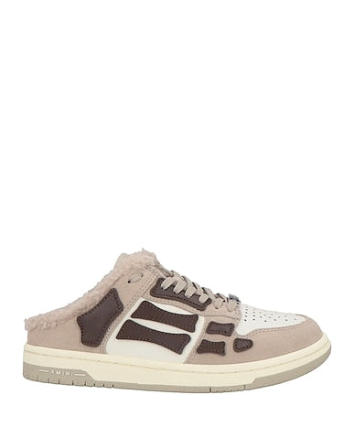 Amiri Brown Leather and Fleece-Lined Sneakers