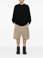 Fear of god Black T-shirt with Eternal Print on the Front and Logo Patch on the Back in Cotton Man