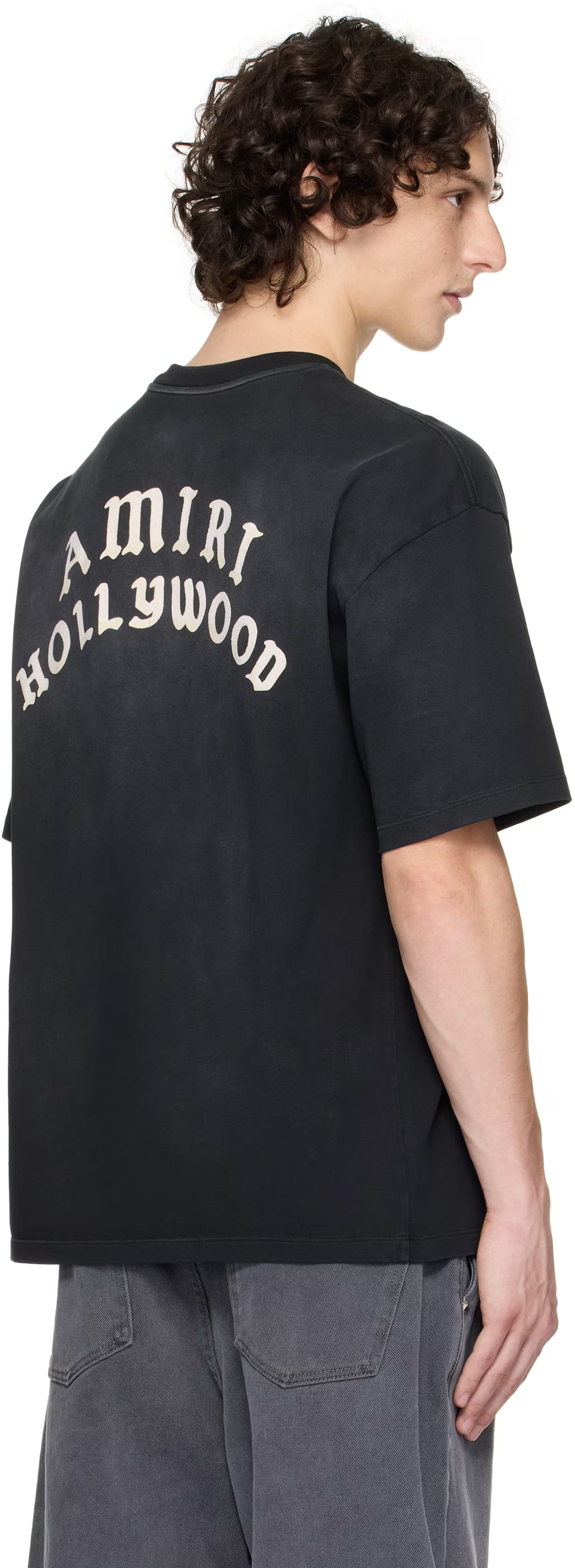 Black 'AMIRI Hollywood' Oversized T-shirt