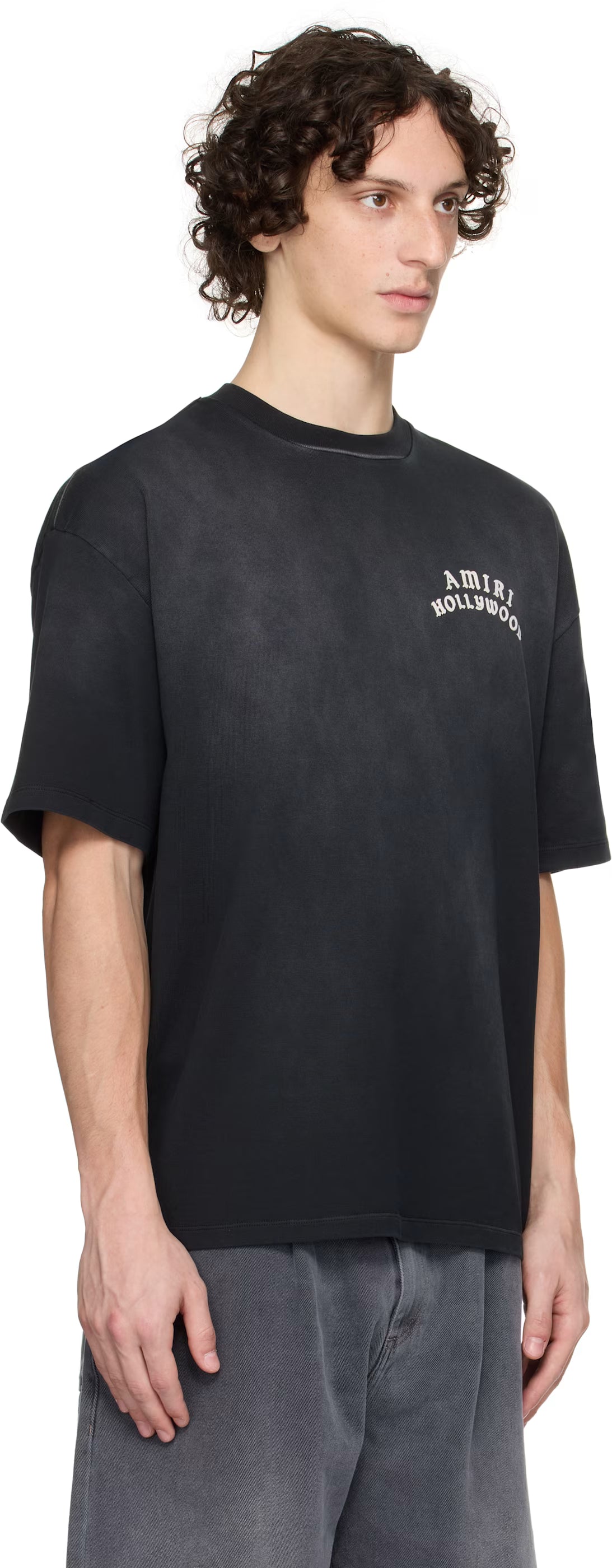 Black 'AMIRI Hollywood' Oversized T-shirt