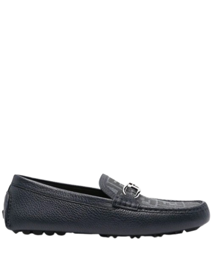Fendi Monogram Driver Loafers – Black