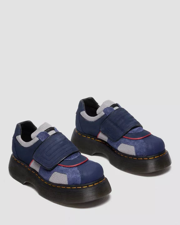 Buzz Strap Mixed Material Shoes