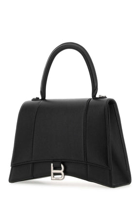 Black Hourglass Medium Shoulder Bag