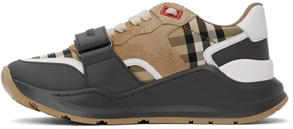 Burberry Tan & Grey Ramsey Sneaker