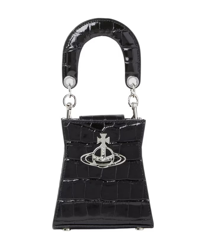 Kelly Croc-Embossed Handbag
