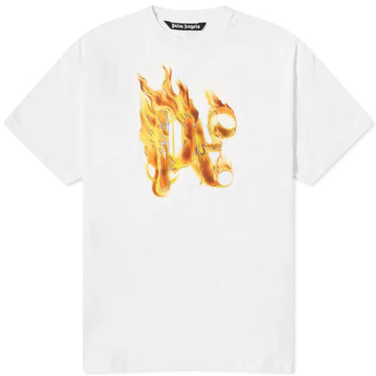 Palm Angels Burning PA Monogram Tee