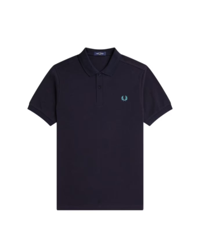 Fred Perry Premium Blue Polo Shirt