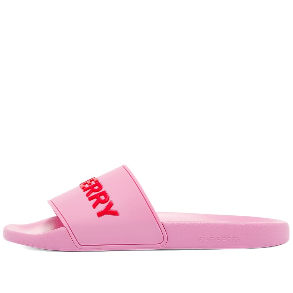 Burberry Women's Furley Logo Slide in Bubblegum Pink