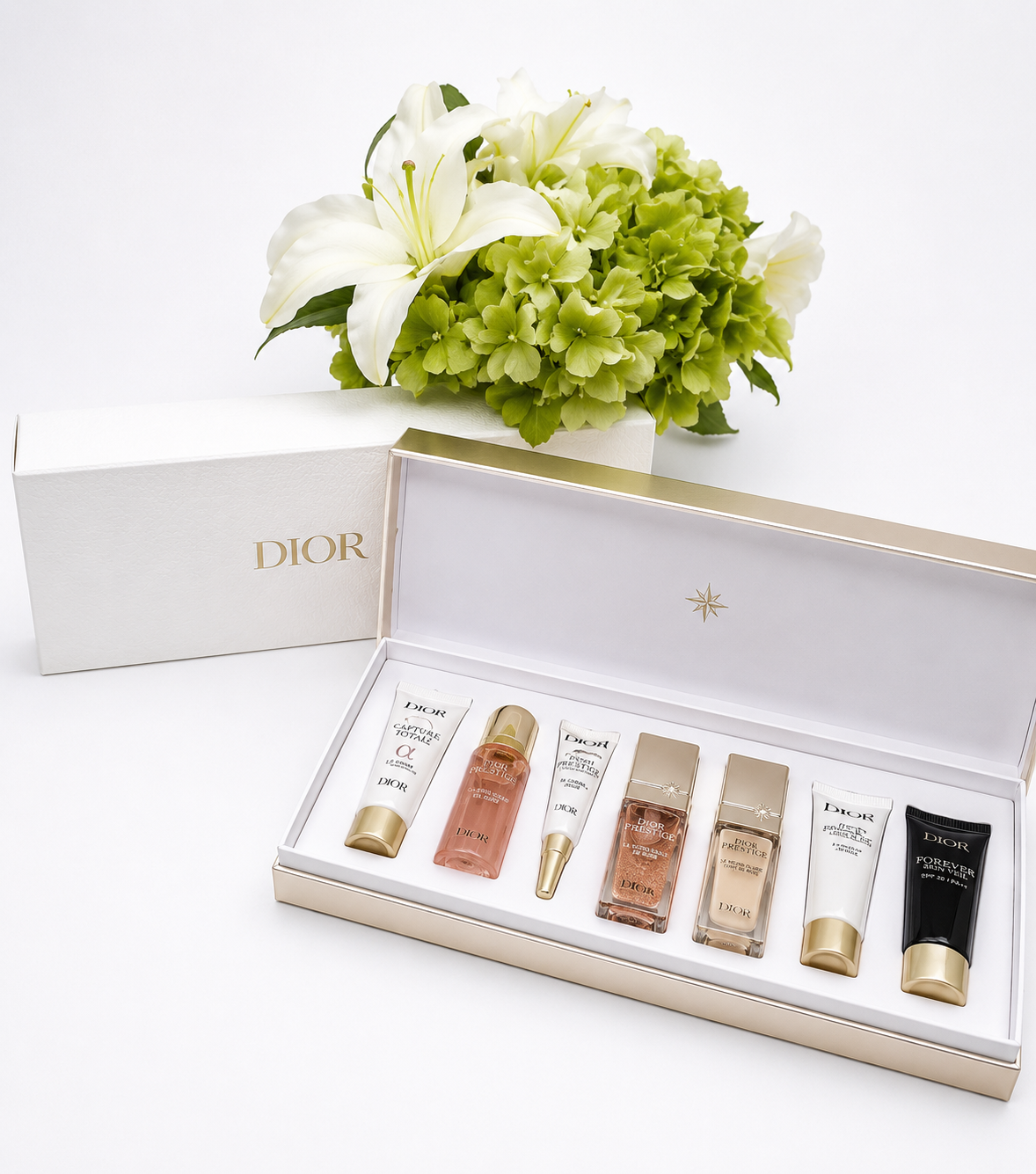 Dior Prestige Gold Piano VIP Gift Set 7pc Luxury High-End Skincare & Makeup