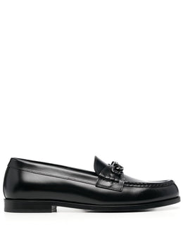 VLogo Chain leather loafers