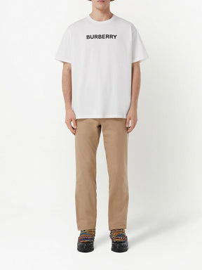 Burberry Harriston Printed Logo T-shirt in White