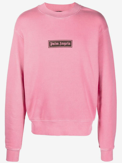 Palm Angels logo-print cotton sweatshirt