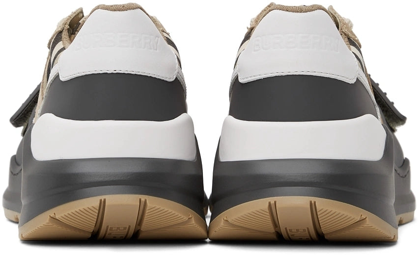 Burberry Tan & Grey Ramsey Sneaker