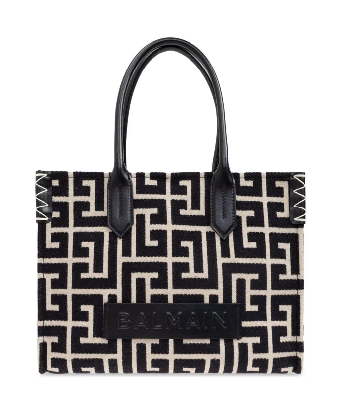 Monogram Tote Bag Black/White Stylish