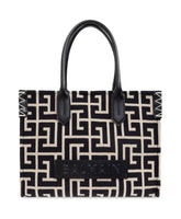 Monogram Tote Bag Black/White Stylish