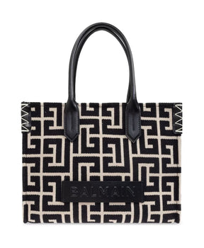 Monogram Tote Bag Black/White Stylish