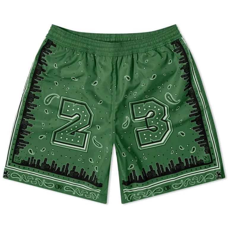 Off-White Bandana Swim Shorts