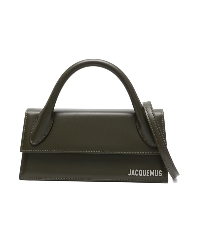 Green Leather Top Handle Bag