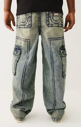 DENIM BIG T CARGO PANT