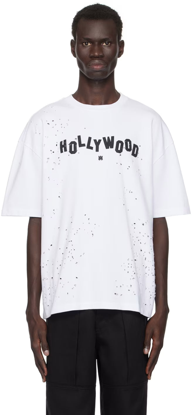 White 'Hollywood' Shotgun T-shirt