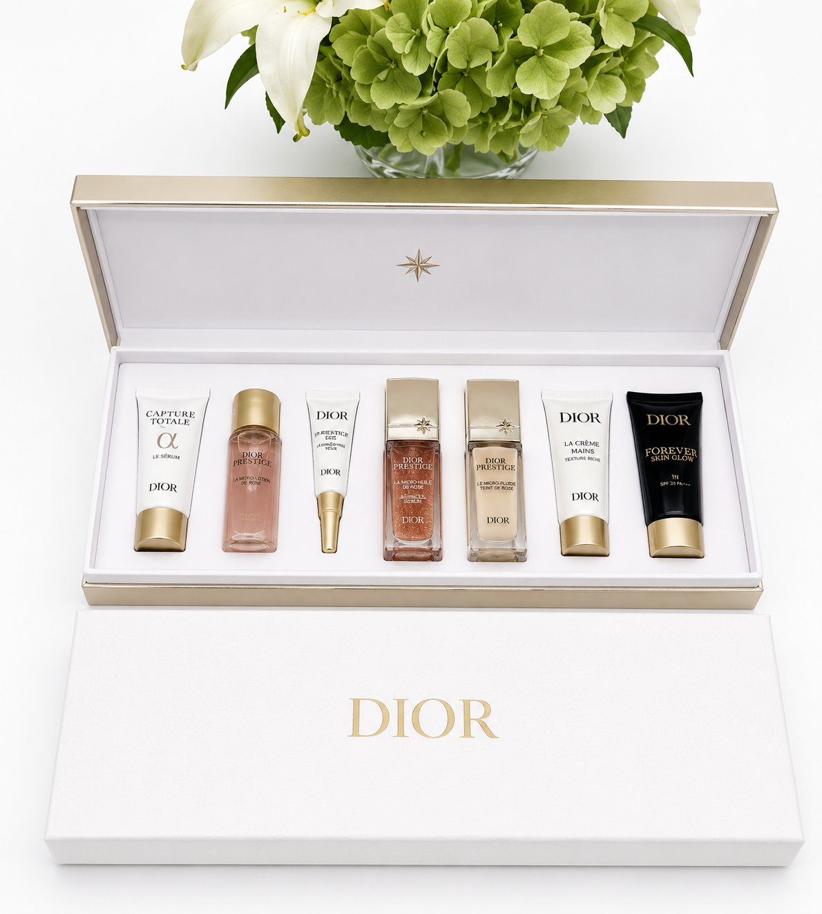 Dior Prestige Gold Piano VIP Gift Set 7pc Luxury High-End Skincare & Makeup