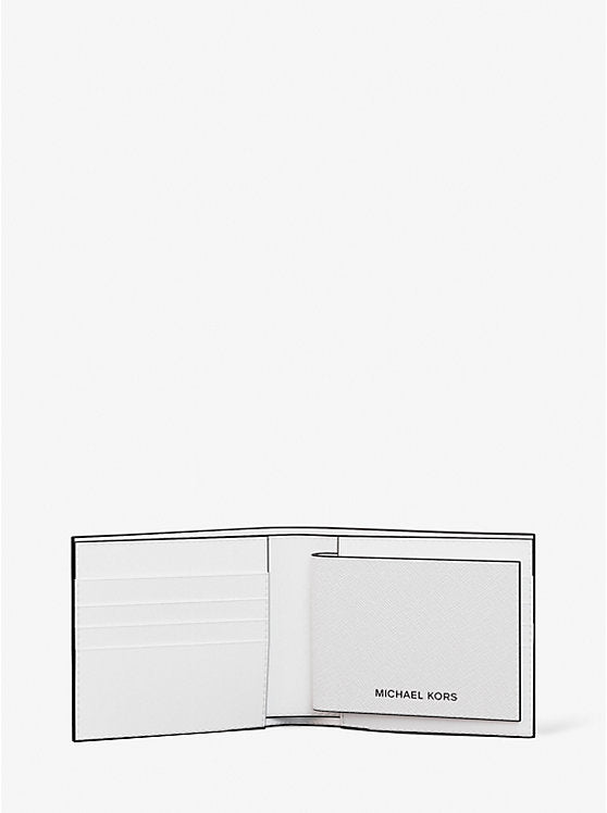 Cooper Saffiano Leather Billfold Wallet With Passcase