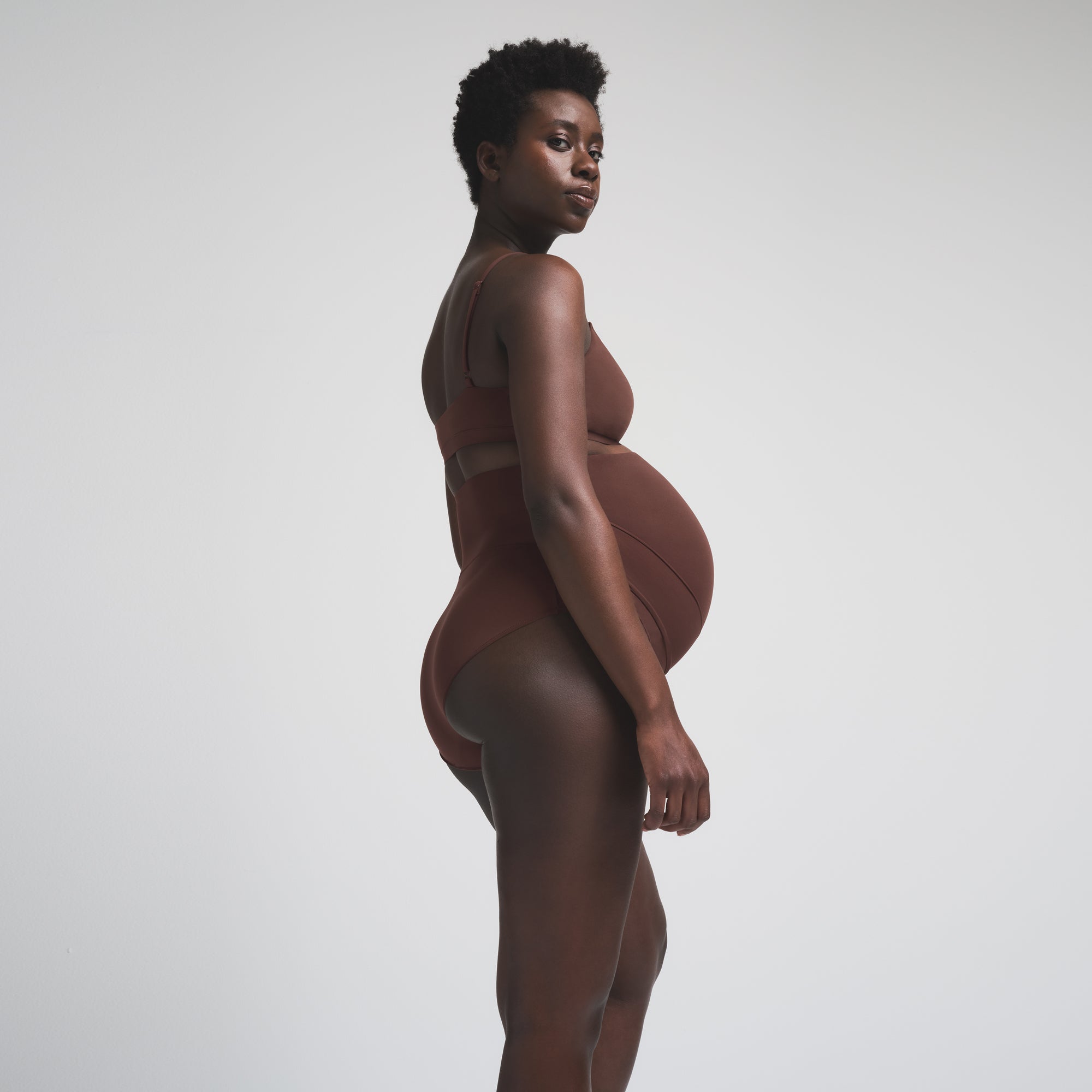 Fits Everybody Maternity Banded High-waisted Brief