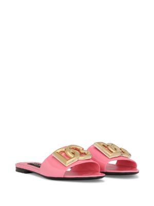 DG-logo Patent Leather Sandals