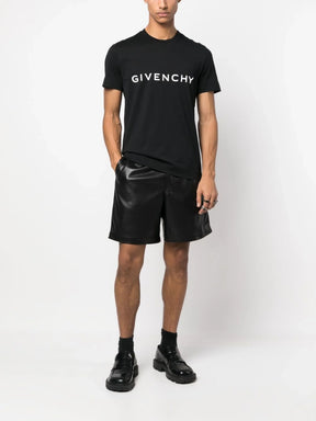 Givenchy Archetype Logo Print Oversized T-Shirt in Black