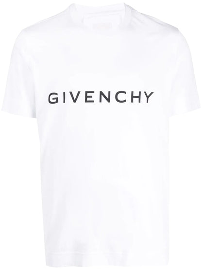 Givenchy Archetype Logo Print Oversized T-Shirt in White