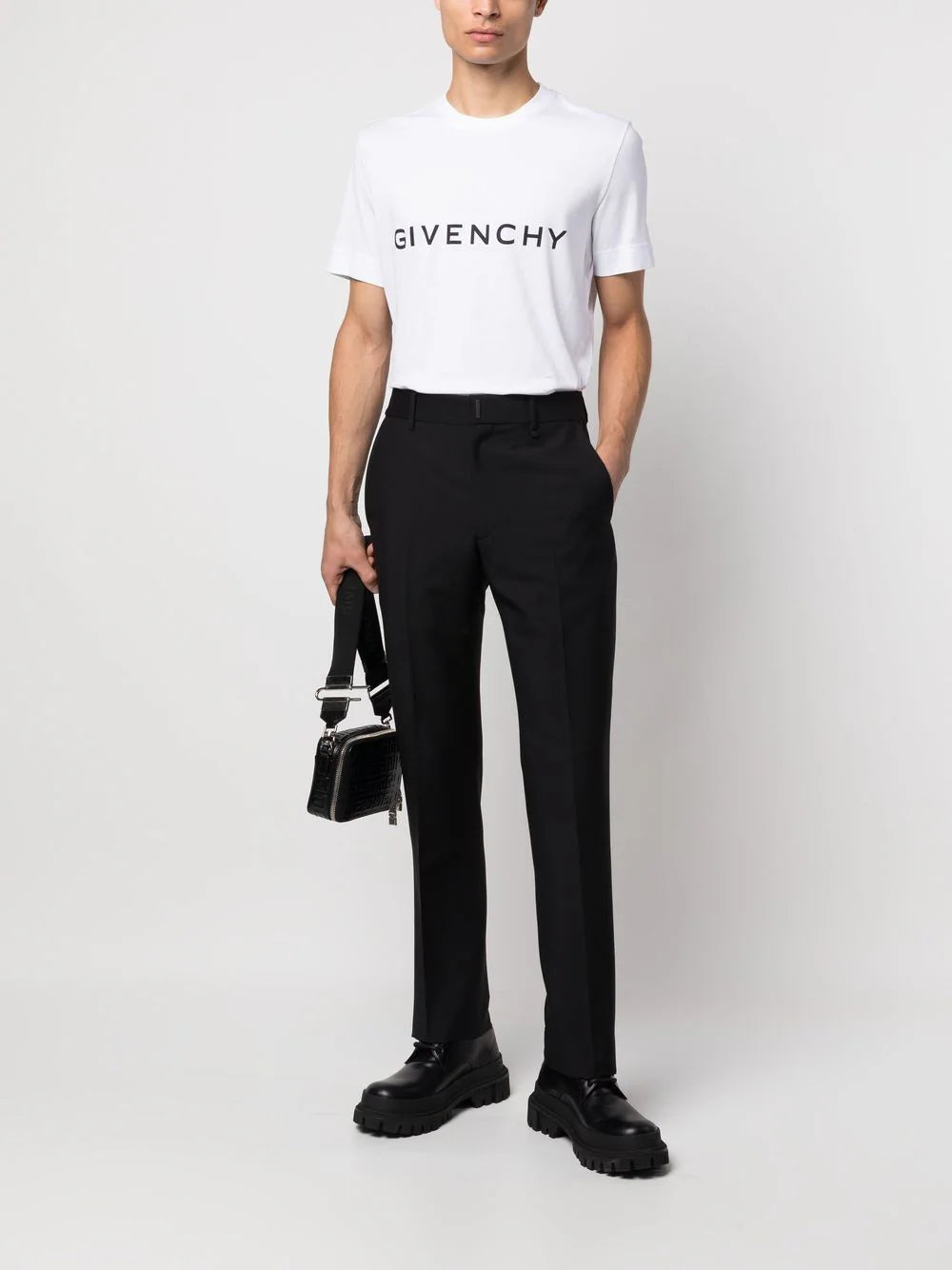 Givenchy Archetype Logo Print Oversized T-Shirt in White
