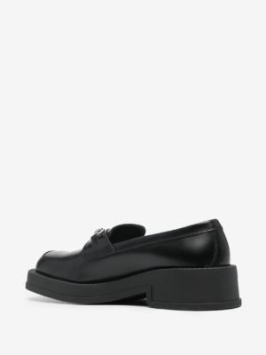 Horsebit square-toe loafers