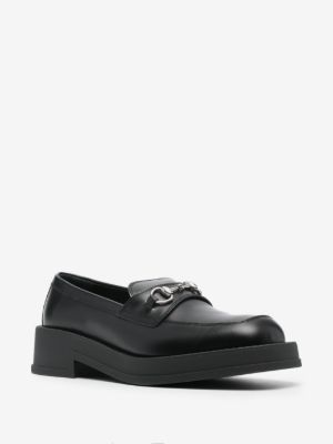 Horsebit square-toe loafers