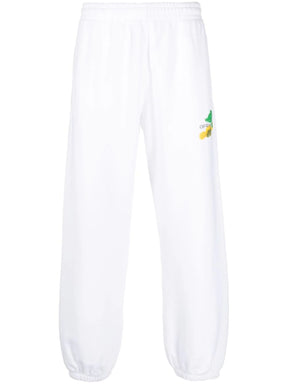 Off-White Brush Arrows Logo Printed Joggers in White