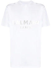 Balmain Silver Print T-Shirt in White